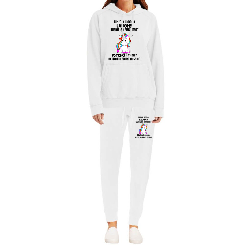 Funny Unicorn When A Woman Laughs During An Argument Hoodie & Jogger set by ShopYes | Artistshot