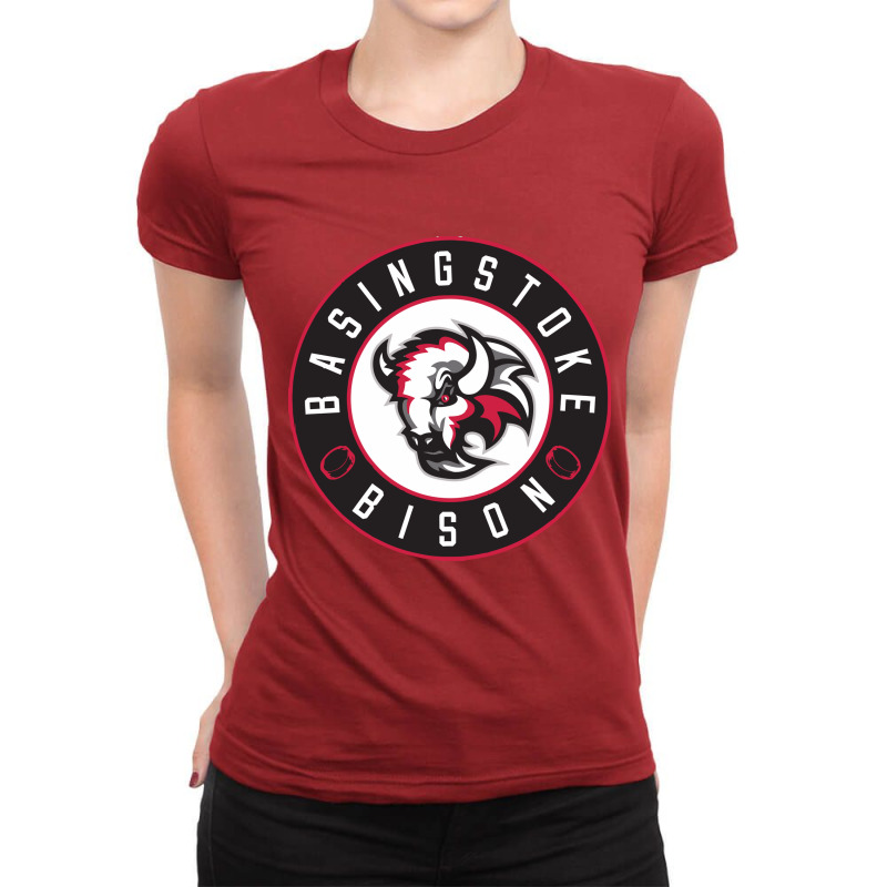 Basingstoke,bison Ladies Fitted T-Shirt by meong | Artistshot