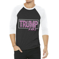 Trump 2021 For Dark 3/4 Sleeve Shirt | Artistshot