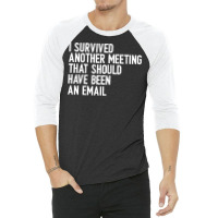 I Survived Another Meeting That Should Have Been An Email 01 3/4 Sleeve Shirt | Artistshot