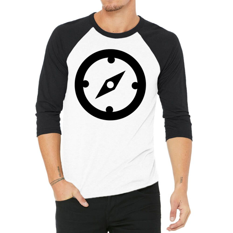 Clock Black 3/4 Sleeve Shirt | Artistshot