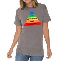 Maslow's Hierarchy Of Needs   Clinical Psychology, Psych T Shirt Vintage T-shirt | Artistshot