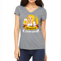 Oktoberfest Beer Wiesn Oktoberfest Girl Bavaria Design T Shirt Women's V-neck T-shirt | Artistshot