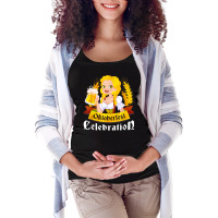 Oktoberfest Beer Wiesn Oktoberfest Girl Bavaria Design T Shirt Maternity Scoop Neck T-shirt | Artistshot