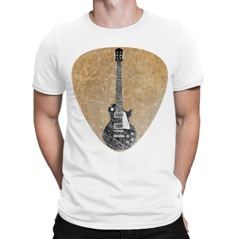 Vintage Guitar Pick Guitarist Lover Instrument Electric Bass T Shirt T-shirt | Artistshot