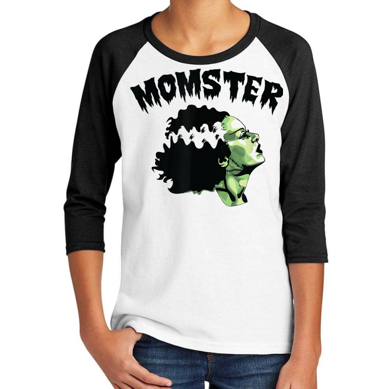 Momster Frankenstein T Shirt For Moms T Shirt Youth 3/4 Sleeve by lelalucin | Artistshot