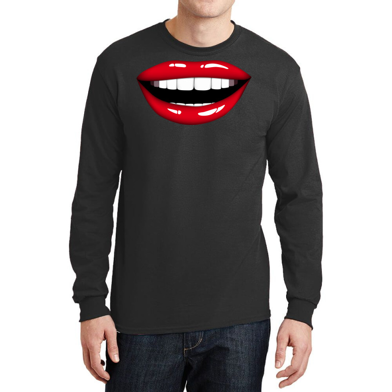 Lips Red Long Sleeve Shirts | Artistshot