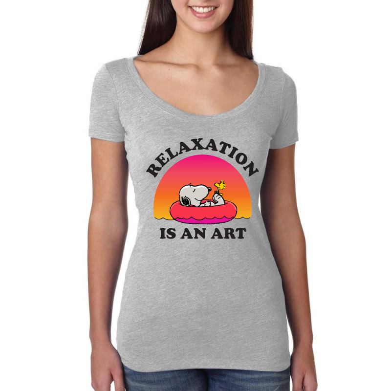 Relaxation Is An Art Women's Triblend Scoop T-shirt by Nelson_ARt | Artistshot