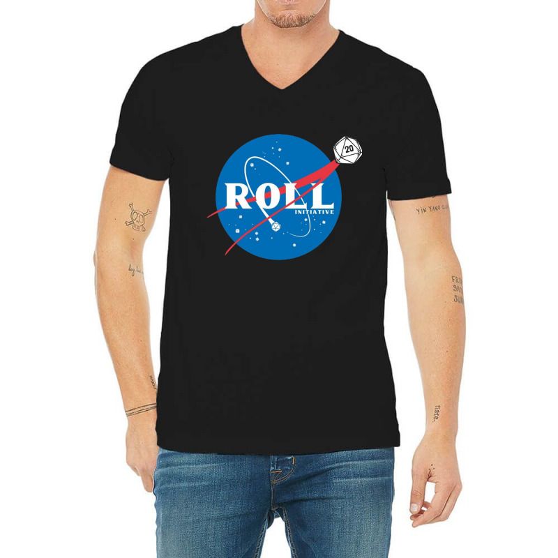 Space Roll V-neck Tee | Artistshot