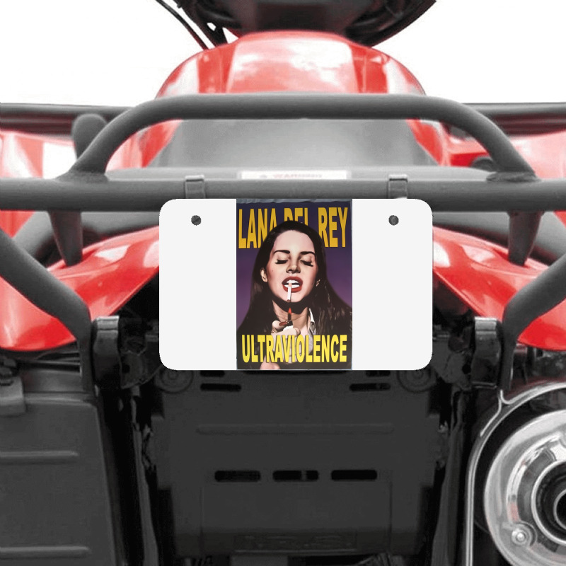 Lana Dell Ray Smoking Atv License Plate | Artistshot