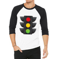 Traffic Light Halloween Costume Stop Go Green Yellow Red 3/4 Sleeve Shirt | Artistshot