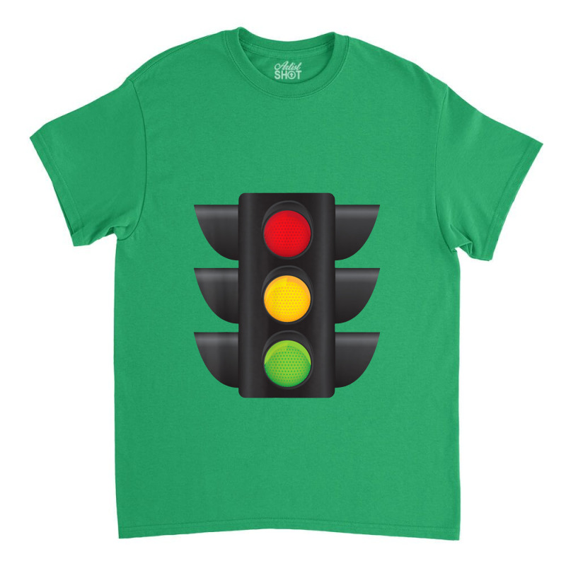 Traffic Light Halloween Costume Stop Go Green Yellow Red Classic T-shirt | Artistshot