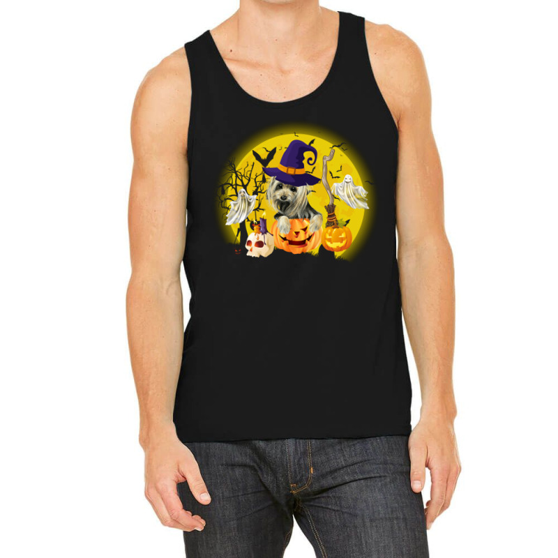 Yorkshire Dog Moon Pumpkin Halloween Costume Gift Tank Top by MichaelAlavarado | Artistshot