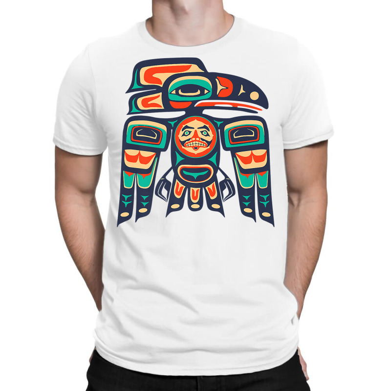 Alaska, Raven Haida Tribal Art, Native American Totem Premium T Shirt T-Shirt by alayziahollars | Artistshot