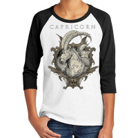 Capricorn Zodiac T Shirt Birthday December January Youth 3/4 Sleeve | Artistshot