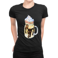 Vanilla Milkshake With Sprinkles T  Shirt Vanilla Milkshake Topped Wit Ladies Fitted T-shirt | Artistshot