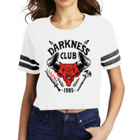 Darkness Club Distress Scorecard Crop Tee | Artistshot