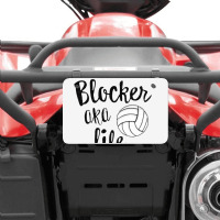 Blocker Aka Life Saver Funny Volleyball T Shirt Defense [converted] Co Atv License Plate | Artistshot