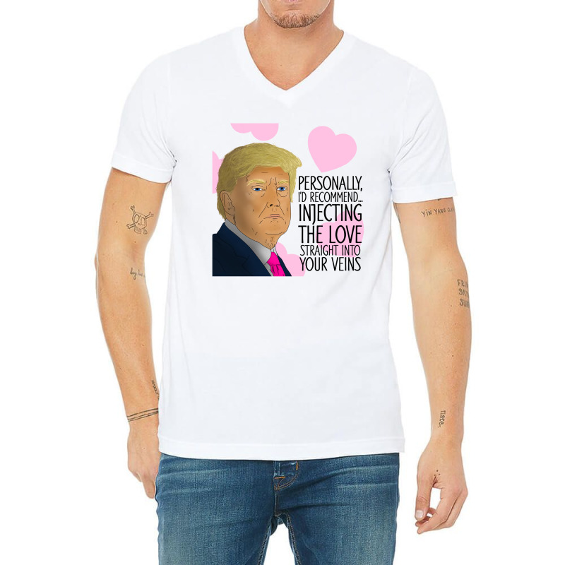 Donald Trump Inject Anniversary V-neck Tee | Artistshot