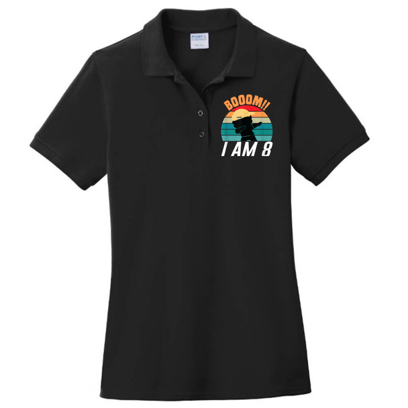 Boom I Am 8 Dabbing Boys 8th Birthday Eight Years T Shirt Ladies Polo Shirt by nayarilorenzi | Artistshot