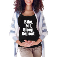 Bike Eat Sleep Repeat Maternity Scoop Neck T-shirt | Artistshot