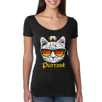 Purrost Oktoberfest Beer Drinking Cat Women's Triblend Scoop T-shirt | Artistshot