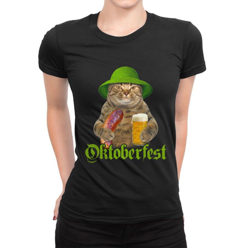 Purrost Oktoberfest Ladies Fitted T-Shirt by MichaelAlavarado | Artistshot