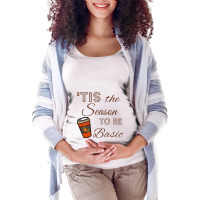 Tis The Season To Be Basic For Light Maternity Scoop Neck T-shirt | Artistshot