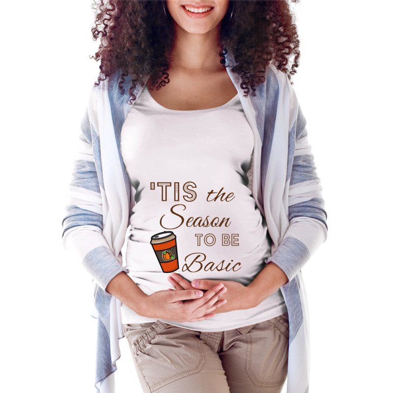 Tis The Season To Be Basic For Light Maternity Scoop Neck T-shirt by Gretchen Minnis | Artistshot