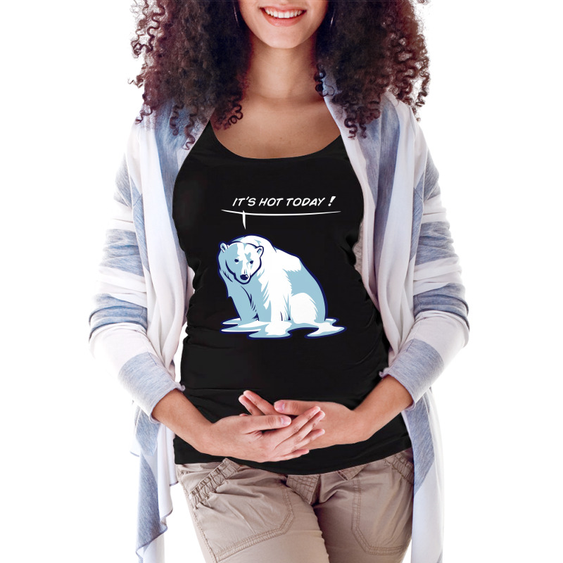 Melting Bear Maternity Scoop Neck T-shirt by gematees | Artistshot