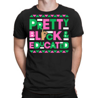 J15 Founder's Day Aka Women Pretty Black Educated Hand Sign T Shirt T-shirt | Artistshot