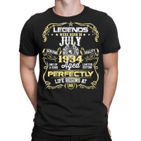 Legends Were Born In July 1934 {b] Years Old Birthday Gifts T Shirt T-shirt | Artistshot