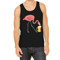 Flamingo Drinking Beer T-shirt Bird Lover Alcohol Party Tee Tank Top | Artistshot