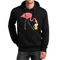 Flamingo Drinking Beer T-shirt Bird Lover Alcohol Party Tee Unisex Hoodie | Artistshot