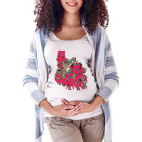 Psychedelic Smoke In Pink Maternity Scoop Neck T-shirt | Artistshot