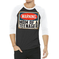 Mom Of A Teenager 13th Birthday Matching Official Teenager T Shirt 3/4 Sleeve Shirt | Artistshot