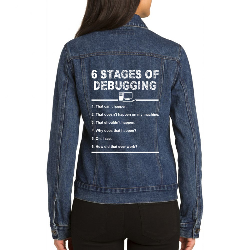 Coding101 Shirts Ladies Denim Jacket by LisaSnyder | Artistshot