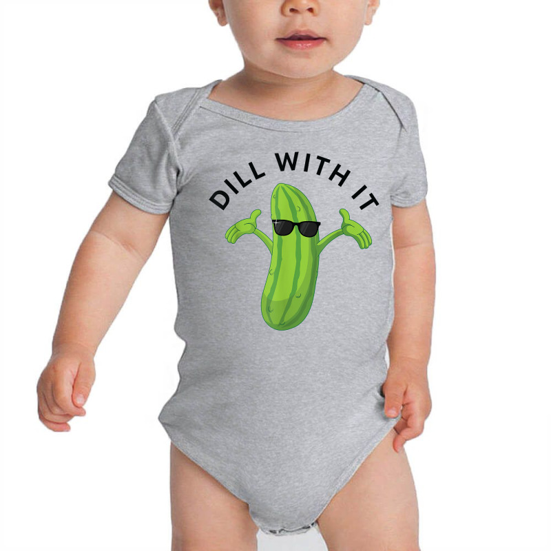 Dill With It Pickle Tee Humorous Gift T Shirt Baby Bodysuit by norhannuchols | Artistshot