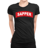 Army Sapper Tab Combat Engineer T Shirt   20430 Ladies Fitted T-shirt | Artistshot