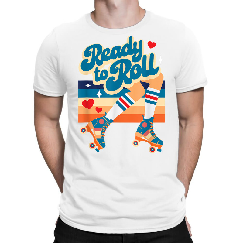 Retro Vintage Ready To Roll Roller Skate Design T Shirt T-shirt | Artistshot