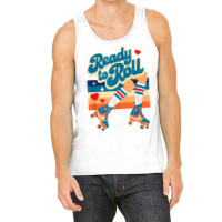 Retro Vintage Ready To Roll Roller Skate Design T Shirt Tank Top | Artistshot