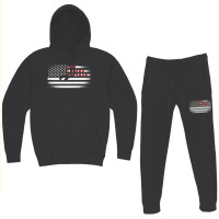 Dad The Veteran Myth Legend American Flag Fathers Day Gift Hoodie & Jogger Set | Artistshot