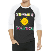 Summer Solstice Bright Sun 3/4 Sleeve Shirt | Artistshot