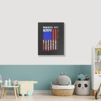 Memorial Day Murph Patriotic Flag 2019 Wod Challenge Portrait Canvas Print | Artistshot