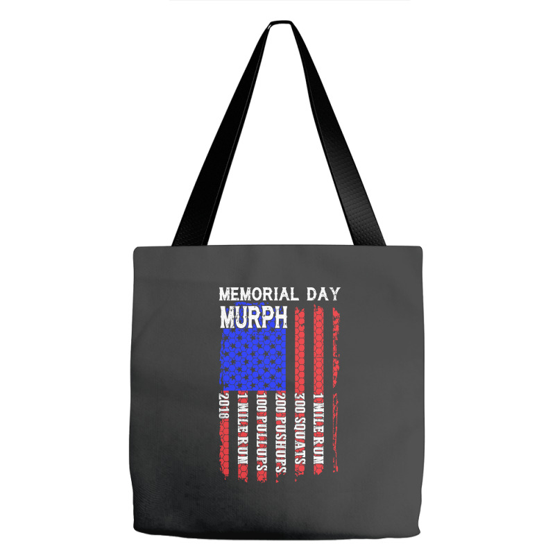 Memorial Day Murph Patriotic Flag 2019 Wod Challenge Tote Bags | Artistshot