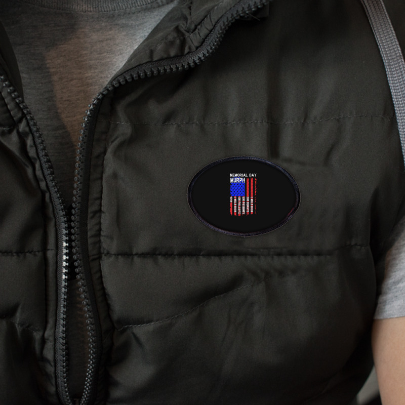 Memorial Day Murph Patriotic Flag 2019 Wod Challenge Oval Patch | Artistshot