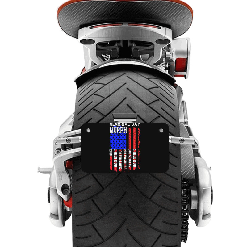 Memorial Day Murph Patriotic Flag 2019 Wod Challenge Motorcycle License Plate | Artistshot