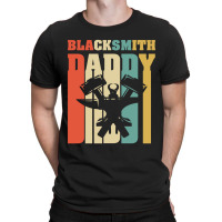 Mens Daddy Blacksmith.vintage Retro Shirts For Father's Day T-shirt | Artistshot