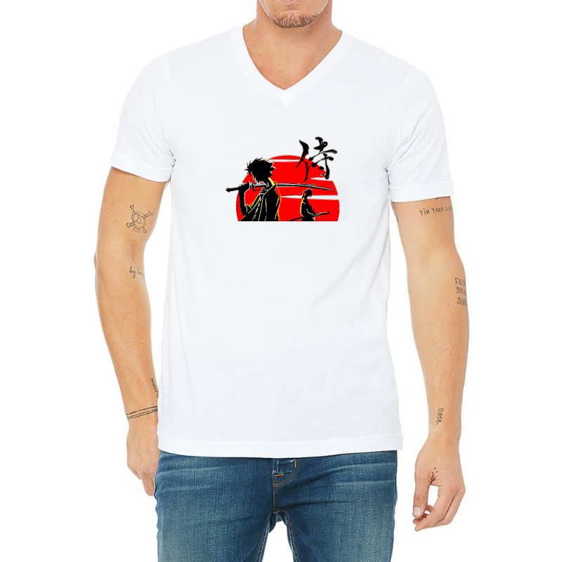 Anime Samurai Champloo V-Neck Tee by henry | Artistshot