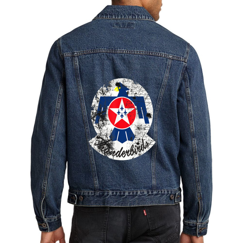 U.s. Air Force Original Thunderbirds Gift Usaf Men Denim Jacket by jeniperlopes | Artistshot